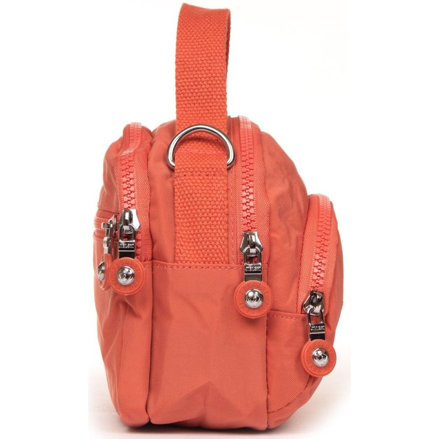 Сумка женская кроссбоди Jielshi полиамид 19×15×10 см Оранжевая