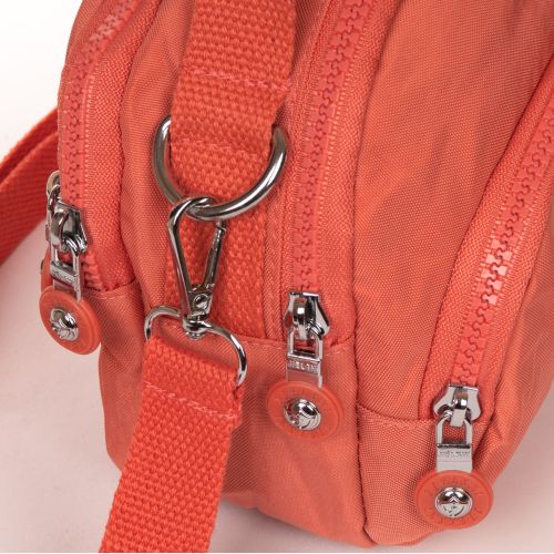 Сумка женская кроссбоди Jielshi полиамид 19×15×10 см Оранжевая