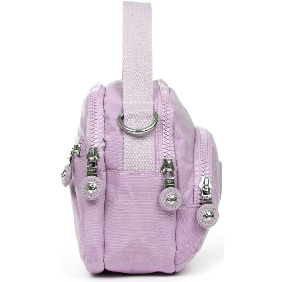 Сумка женская кроссбоди Jielshi полиамид 19×15×10 см Фиолетовая