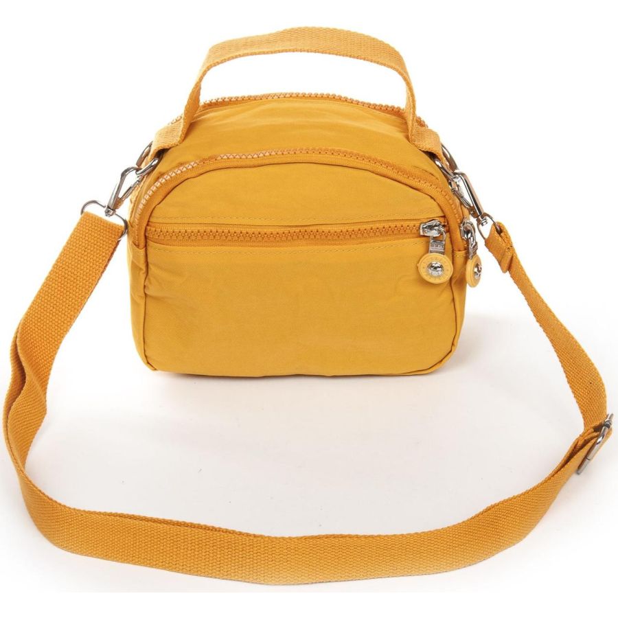 Сумка женская кроссбоди Jielshi полиамид 19×15×10 см Желтая
