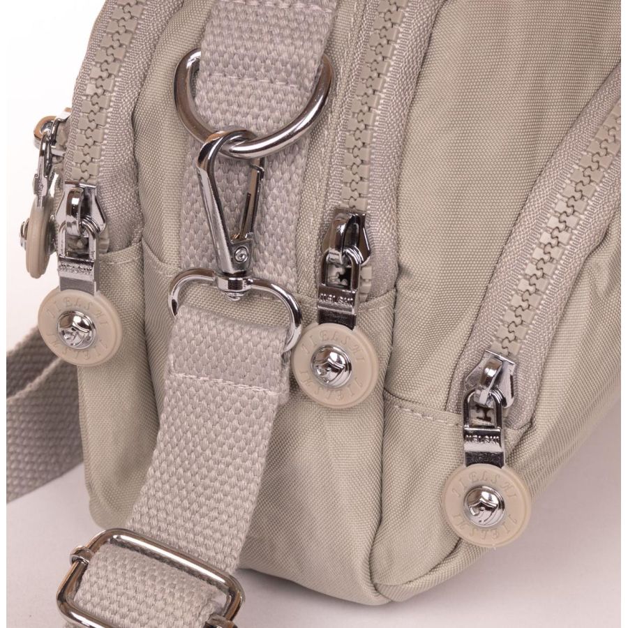 Сумка женская кроссбоди Jielshi полиамид 19×15×10 см Бежевая