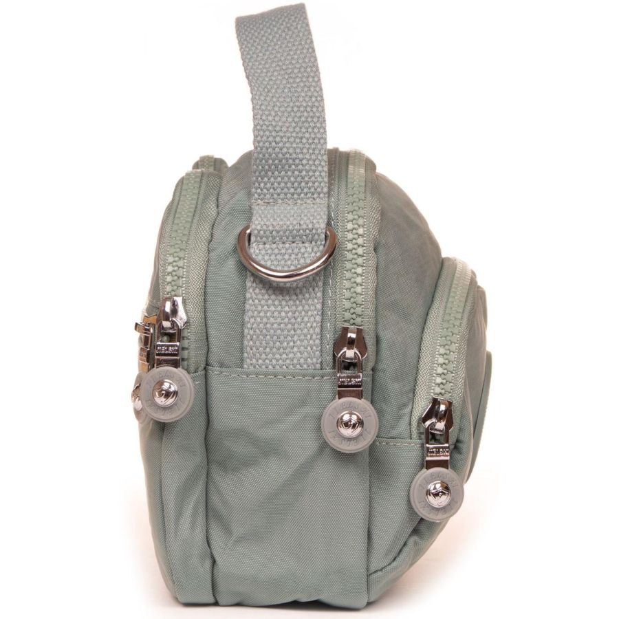 Сумка женская кроссбоди Jielshi полиамид 19×15×10 см Зеленая