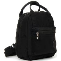 Рюкзак-сумка женская Jielshi текстильная 5 л 20×24×12 см Черный
