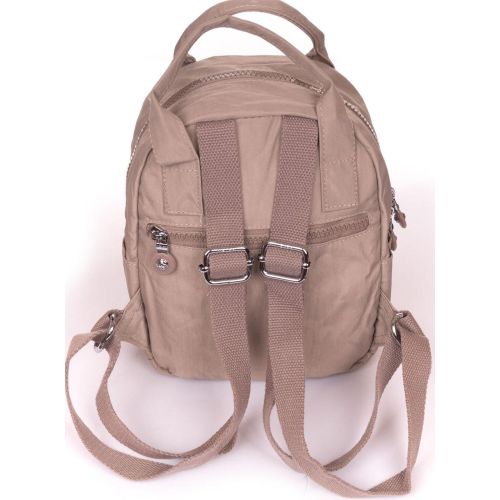 Рюкзак-сумка женская Jielshi текстильная 5 л 20×24×12 см Бежевый