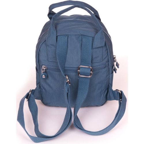 Рюкзак-сумка женская Jielshi текстильная 5 л 20×24×12 см Синий