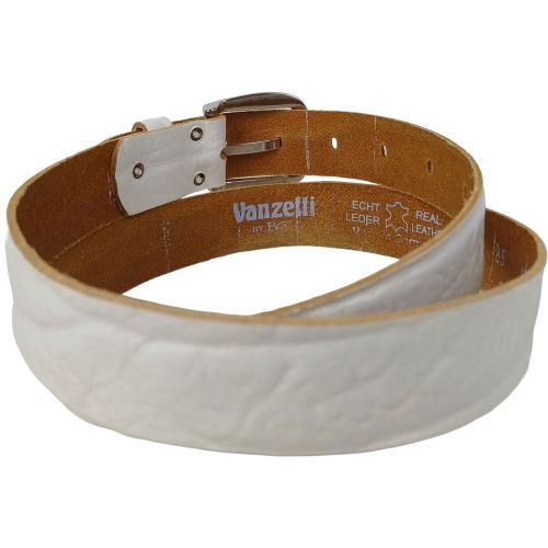 Ремень женский Vanzetti RMT213 кожаный 3 см Белый