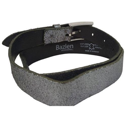 Женский кожаный ремень Bazlen RMT246 2,8 см 101 см Серебристый