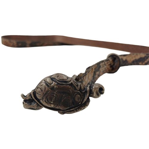 Женский кожаный ремень Vanzetti RMT267 винтажный под кожу змеи 2 см
