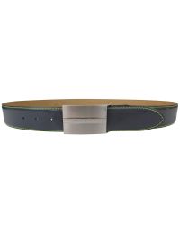 Ремень мужской Brax Golf кожаный глянцевый с закрытой пряжкой Серый