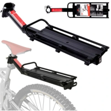 Багажник для велосипеда Walfort Rear Bike Rack задний универсальный алюминиевый Черный
