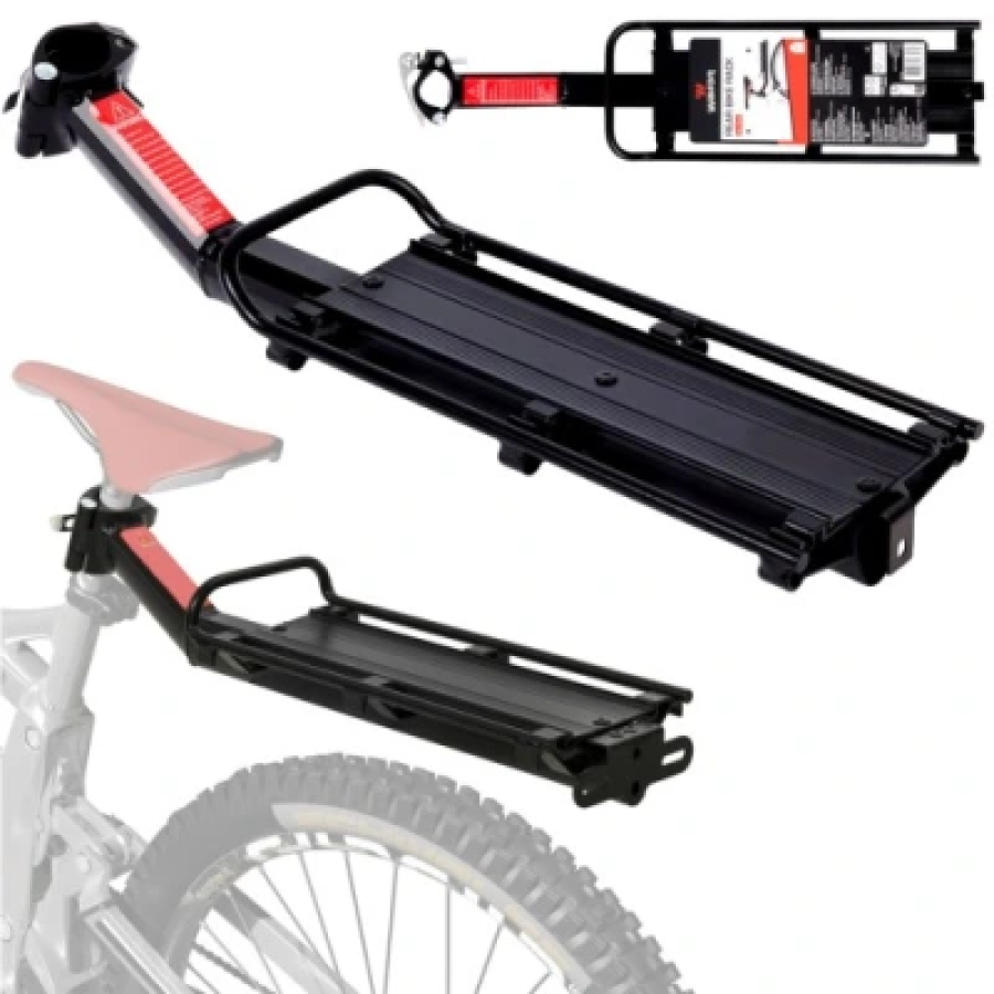 Багажник для велосипеда Walfort Rear Bike Rack задний универсальный алюминиевый Черный