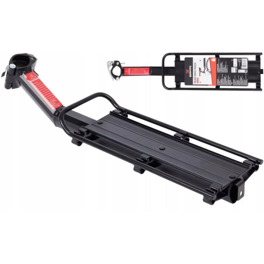 Багажник для велосипеда Walfort Rear Bike Rack задний универсальный алюминиевый Черный