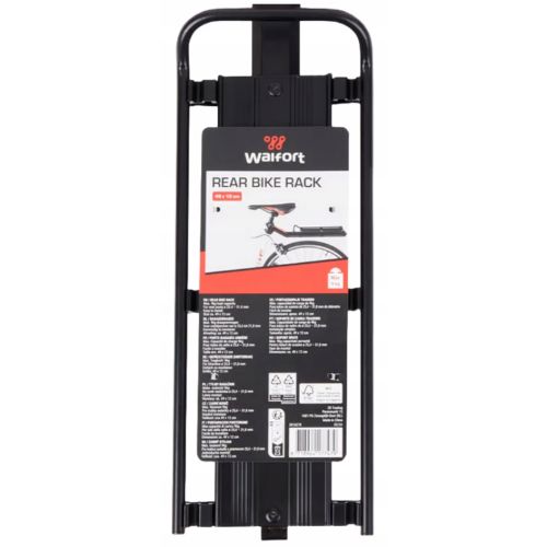 Багажник для велосипеда Walfort Rear Bike Rack задний универсальный алюминиевый Черный