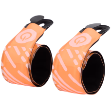 Светоотражающая повязка на руку Physible Led Snap-On Band с LED-подсветкой 2 шт Оранжевая