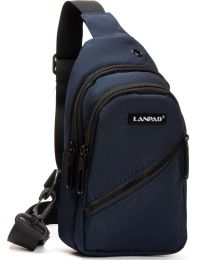 Сумка-слинг Lanpad нейлоновая через плечо 13х24х7 см Синий