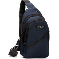Сумка-слинг Lanpad нейлоновая через плечо 13х24х7 см Синий