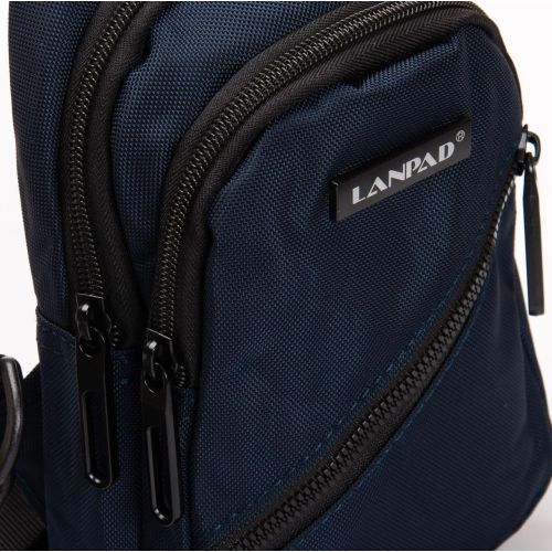 Сумка-слинг Lanpad нейлоновая через плечо 13х24х7 см Синий