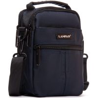 Сумка через плечо Lanpad 15х19х8 см нейлоновая с креплением на пояс Синий