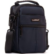 Сумка через плечо Lanpad 15х19х8 см нейлоновая с креплением на пояс Синий