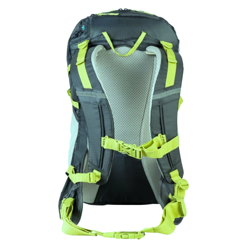 Рюкзак спортивный Crivit 30L с дождевиком и креплением для гидратора Серый с желтым