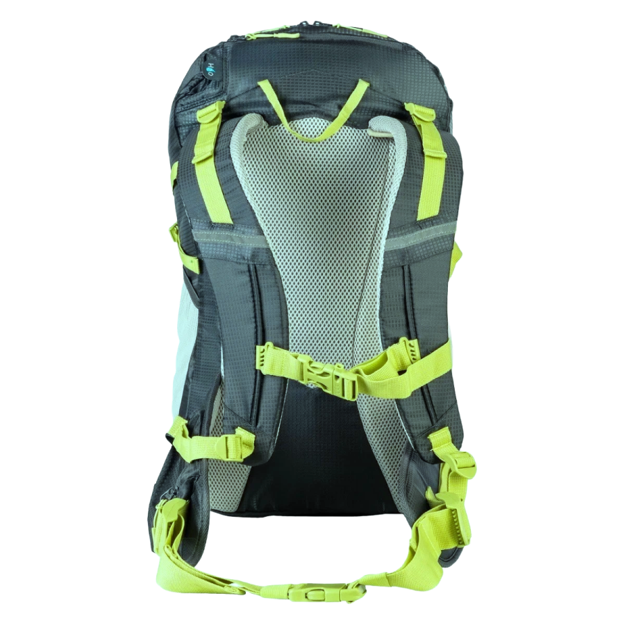 Рюкзак спортивный Crivit 30L с дождевиком и креплением для гидратора Серый с желтым