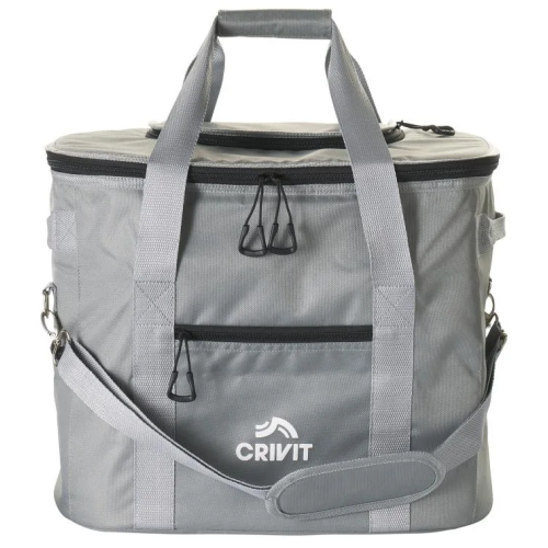 Термосумка Crivit 35L сумка-холодильник со съемным пластиковым пакетом Серая