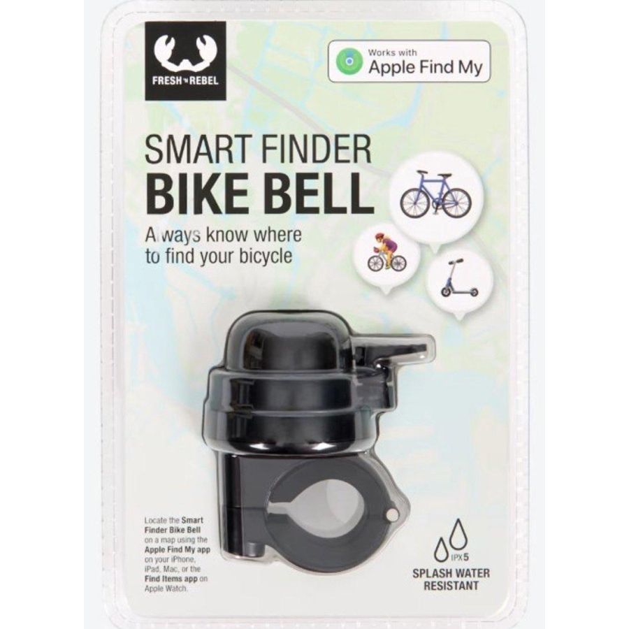 Велосипедный звонок Fresh n Rebel Smart Finder Bike Bell с GPS-трекером для iOS Черный