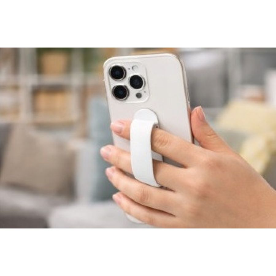 Держатель для пальца LAB31 Finger Grip со подставкой 8х2.5 см Белый