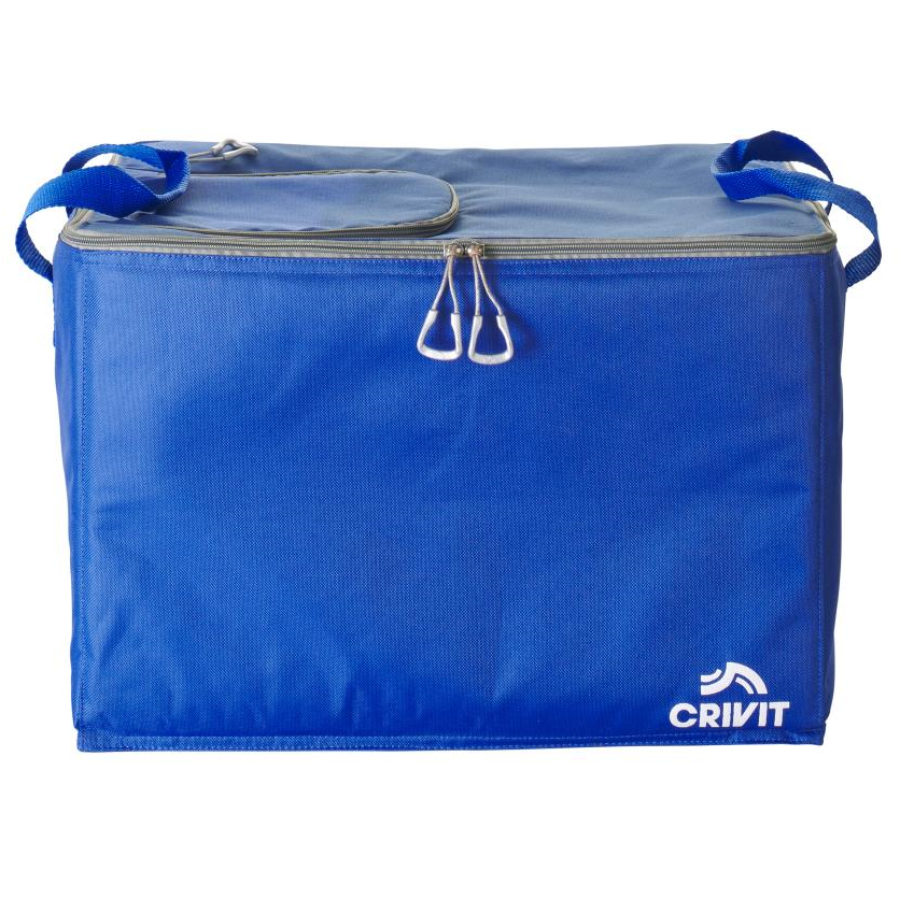Термосумка CRIVIT 35 л большая сумка-холодильник 43x33.5x27 см текстиль Синяя