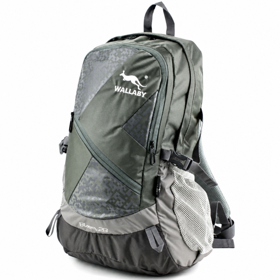 Рюкзак Wallaby Bloom 28 велосипедный с дышащей спинкой 28 л 24х45х16 см Серый