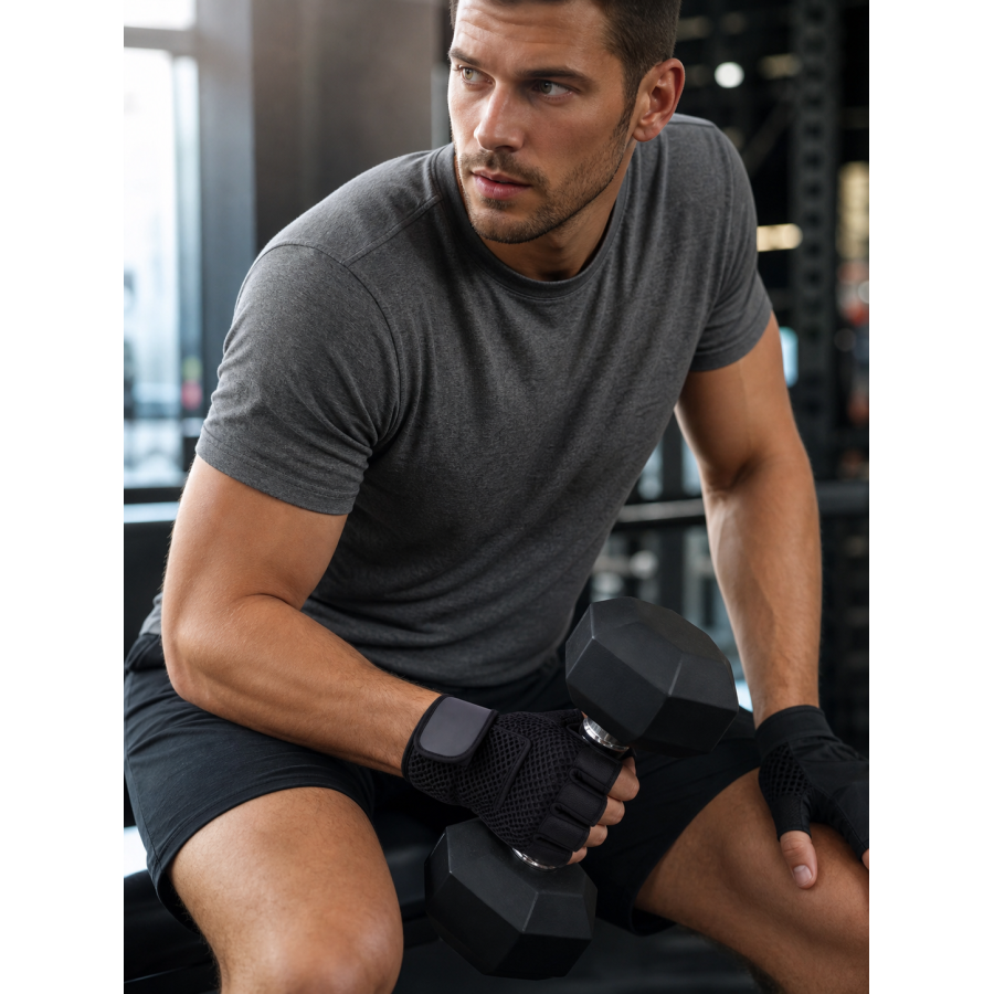 Перчатки для фитнеса 4Life Fitness Gloves 2558553 размер S/M Черные