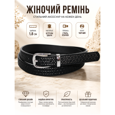 Ремень женский C&A 1101218 кожзаменитель 1.8 см Black
