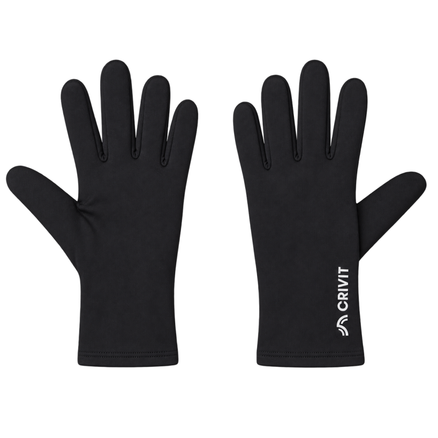 Перчатки для спорта CRIVIT полиэстер 97% эластан 3% Black