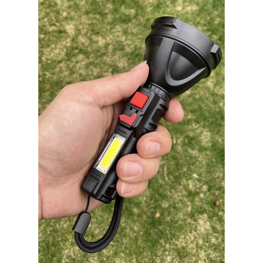 Фонарь ручной S830USB 200 Lm OSL+COB USB-C пластик Black