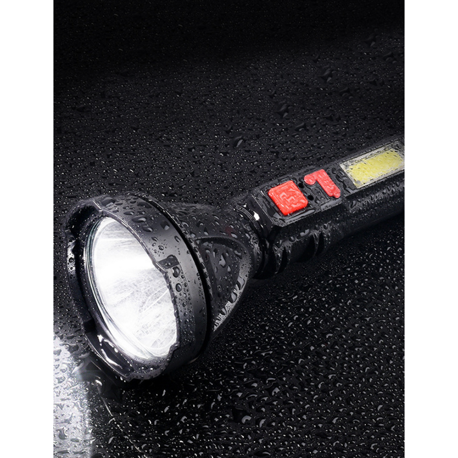 Фонарь ручной S830USB 200 Lm OSL+COB USB-C пластик Black