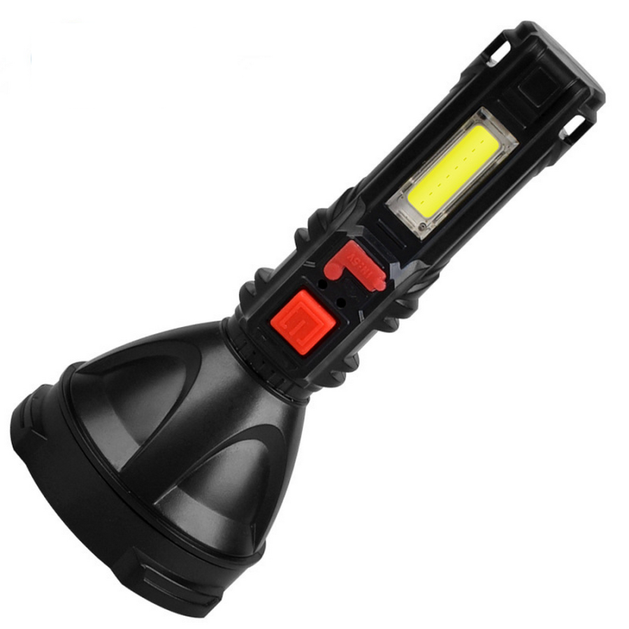 Фонарь ручной S830USB 200 Lm OSL+COB USB-C пластик Black