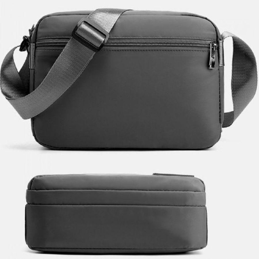 Мужской мессенджер Confident SAT08-T-999-6A текстиль 27×18×9 см Черный