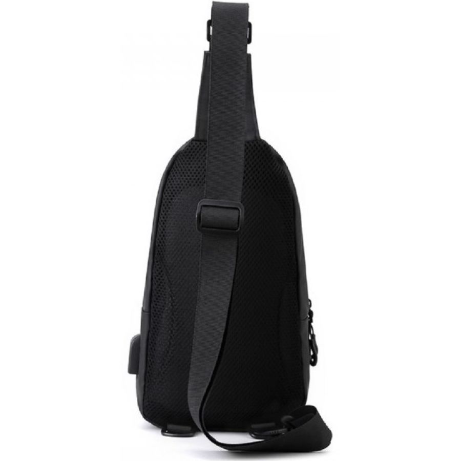 Мужская сумка-слинг Confident SATN02-T-2022A текстиль с USB 31×16×8 см
