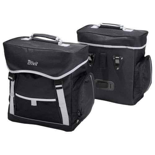 Велосумка с дождевиком Crivit 17L IAN374191 Черная