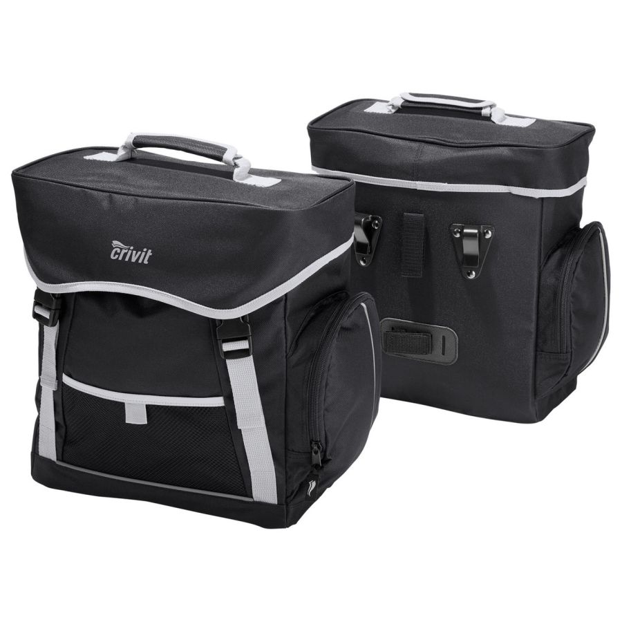 Велосумка с дождевиком Crivit 17L IAN374191 Черная