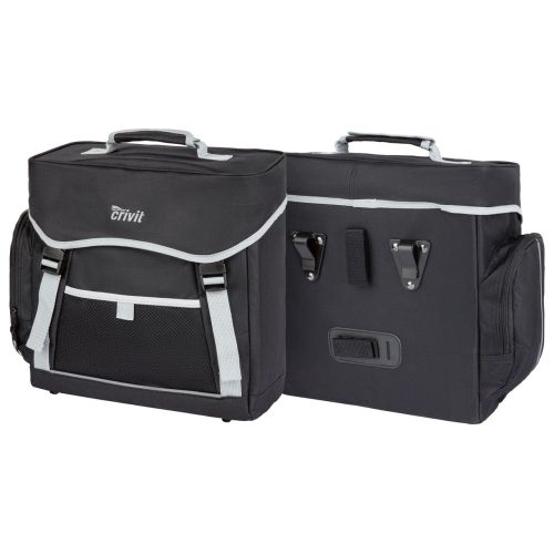 Велосумка с дождевиком Crivit 17L IAN374191 Черная