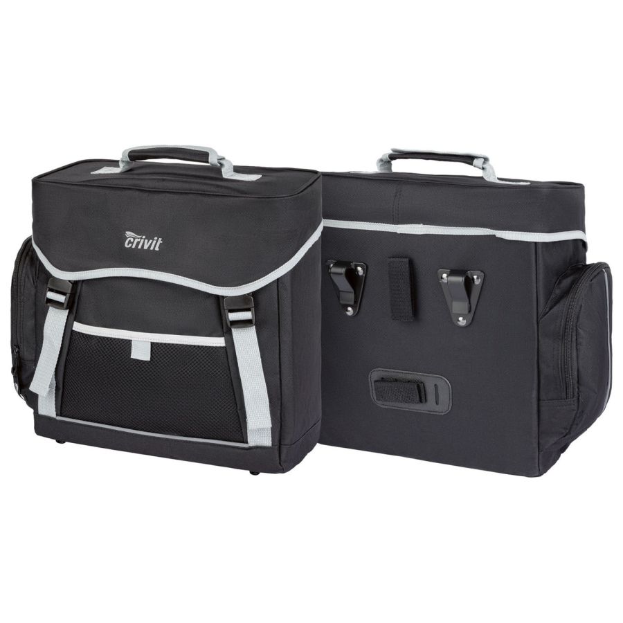 Велосумка с дождевиком Crivit 17L IAN374191 Черная