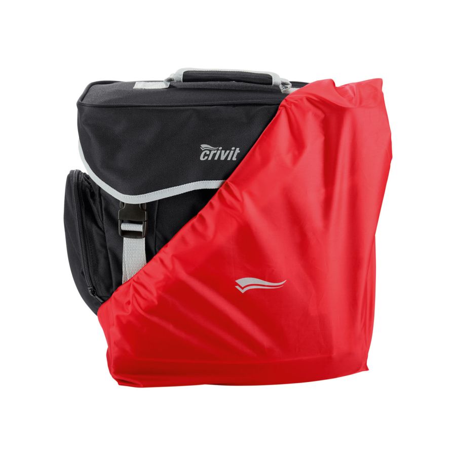 Велосумка с дождевиком Crivit 17L IAN374191 Черная