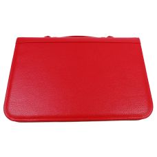 Кожаная женская деловая папка Portfolio, Украина красная флотар