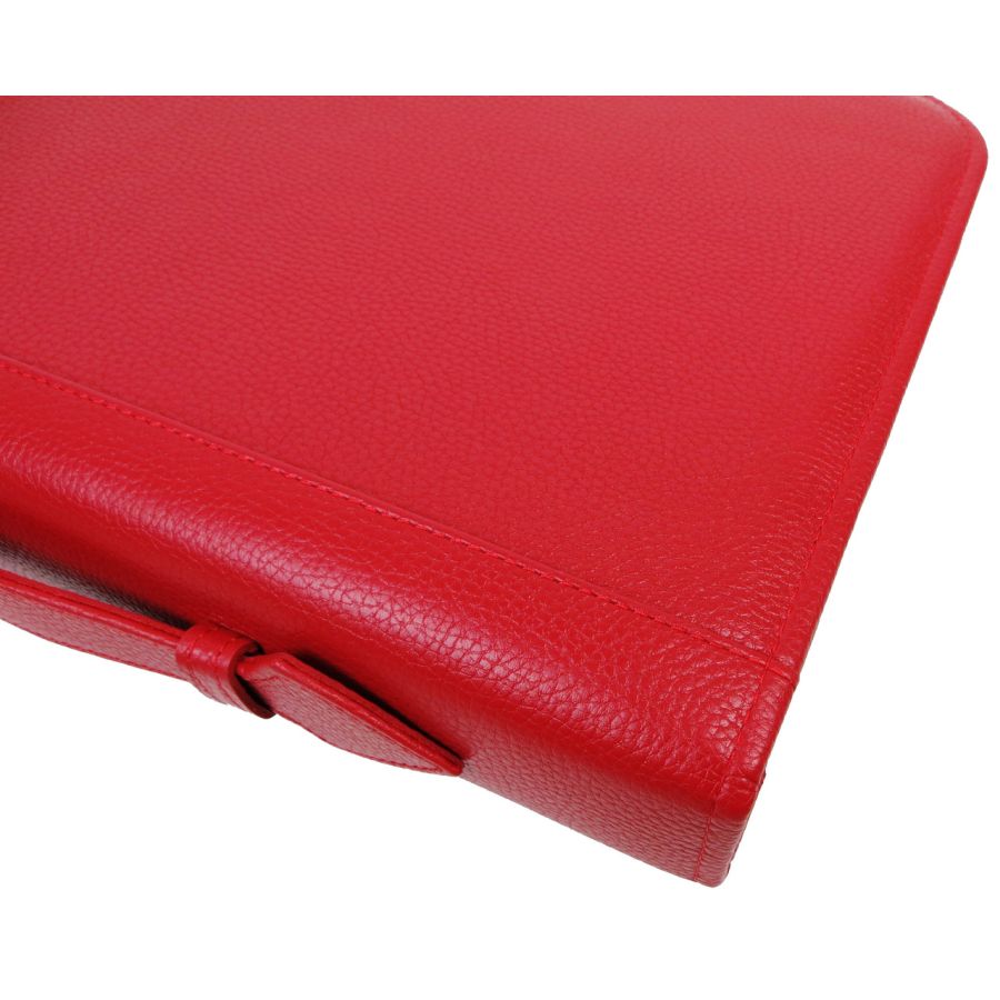 Женская деловая папка Portfolio Port1021 натуральная кожа флотар А4 385х255х50 мм Красная