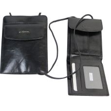 Комплект из сумки и портмоне два в одном из кожи Giorgio Ferretti GF00026-5 Черная
