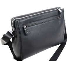 Мужская кожаная сумка мессенджер Dor. Flinger 0130HJ001 Черная