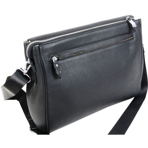 Мужская кожаная сумка мессенджер Dor. Flinger 0130HJ001 Черная