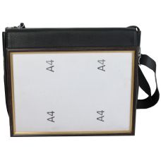 Мужская кожаная сумка мессенджер Dor. Flinger 0130HJ001 Черная