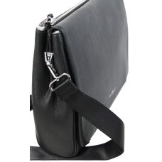 Мужская кожаная сумка мессенджер Dor. Flinger 0130HJ001 Черная